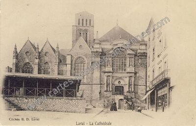 Carte postale ancienne La Cathédrale — Laval (Mayenne)