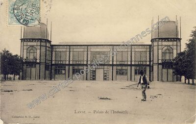 Carte postale ancienne Palais de l'Industrie — Laval (Mayenne)