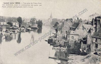 Carte postale ancienne Laval 1860 — Laval (Mayenne)