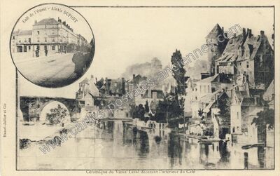 Carte postale ancienne Café de l'Ouest - Alexis DUPONT — Laval (Mayenne)