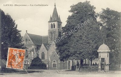 Carte postale ancienne La Cathédrale — Laval (Mayenne)