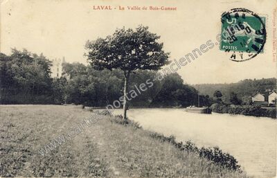 Carte postale ancienne La Vallée de Bois-Gamast — Laval (Mayenne)