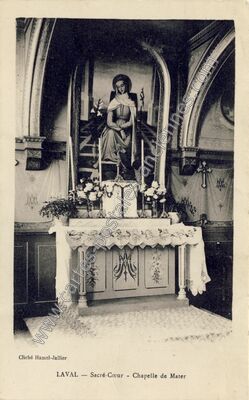 Carte postale ancienne Sacré-Cœur - Chapelle de Mater — Laval (Mayenne)