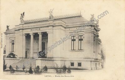 Carte postale ancienne Musée des Beaux-Arts — Laval (Mayenne)