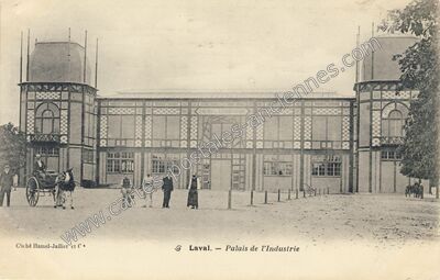 Carte postale ancienne Palais de l'Industrie — Laval (Mayenne)