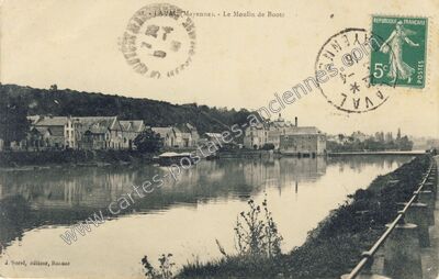 Carte postale ancienne Le Moulin de Bootz — Laval (Mayenne)