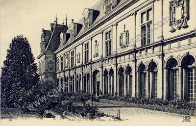 Carte postale ancienne Le Palais de Justice — Laval (Mayenne)