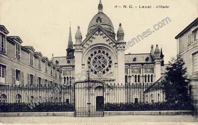 Carte postale ancienne L'Hôpital — Laval (Mayenne)