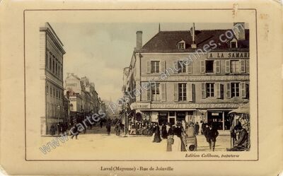 Carte postale ancienne Rue de Joinville — Laval (Mayenne)