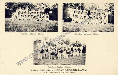 Carte postale ancienne Pupilles - Adultes - Clique — Laval (Mayenne)
