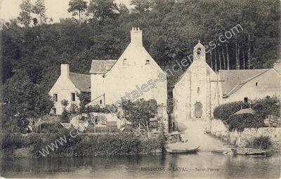 Carte postale ancienne St Pierre — Laval (Mayenne)
