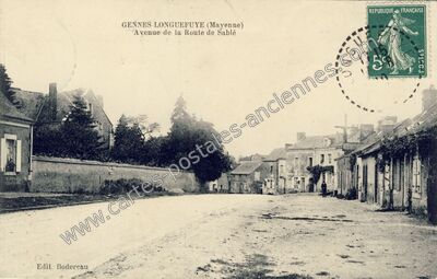 Carte postale ancienne Gennes Longuefuye — Longuefuye (Mayenne)