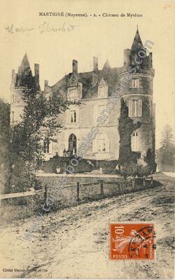 Carte postale ancienne Martigne — Martigné-sur-Mayenne (Mayenne)