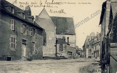 Carte postale ancienne Martigne — Martigné-sur-Mayenne (Mayenne)
