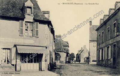 Carte postale ancienne Martigne — Martigné-sur-Mayenne (Mayenne)