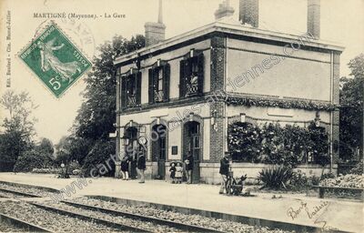 Carte postale ancienne Martigne — Martigné-sur-Mayenne (Mayenne)