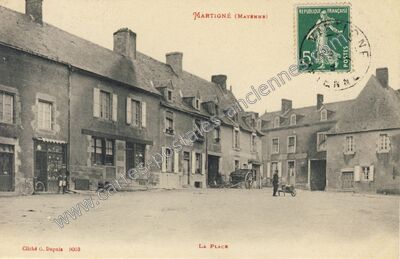 Carte postale ancienne Martigne — Martigné-sur-Mayenne (Mayenne)