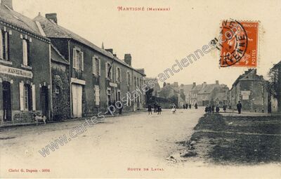 Carte postale ancienne Martigne — Martigné-sur-Mayenne (Mayenne)