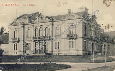 Carte postale ancienne Le Théâtre — Mayenne (Mayenne)