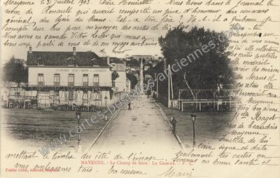 Carte postale ancienne LE GRAND VEND BOIRE et MANGER — Mayenne (Mayenne)