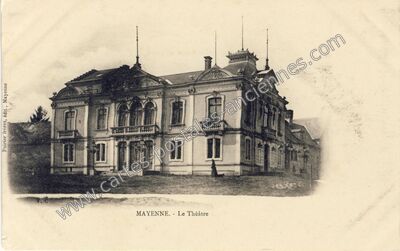 Carte postale ancienne Le Théâtre — Mayenne (Mayenne)