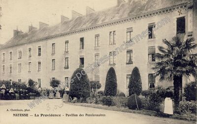 Carte postale ancienne La Providence - Pavillon des Pensionnaires — Mayenne (Mayenne)