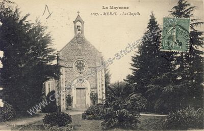 Carte postale ancienne La Mayenne - La Chapelle — Méral (Mayenne)