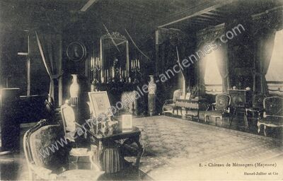 Carte postale ancienne Chateau de Mezangers — Mézangers (Mayenne)