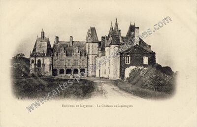 Carte postale ancienne Chateau de Mezangers — Mézangers (Mayenne)