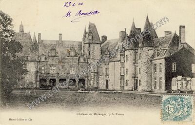 Carte postale ancienne Chateau de Mezangers — Mézangers (Mayenne)