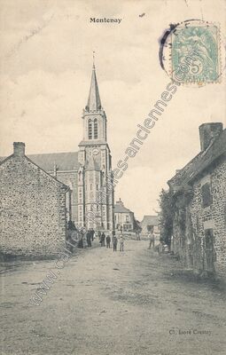Carte postale ancienne Montenay — Montenay (Mayenne)