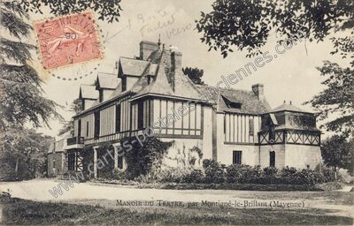 Carte postale ancienne Manoir du Tertre — Montigné-le-Brillant (Mayenne)