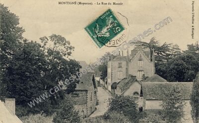 Carte postale ancienne Montigne — Montigné-le-Brillant (Mayenne)