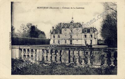 Carte postale ancienne Chateau de la Lanfriere — Montjean (Mayenne)