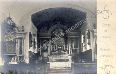 Carte postale ancienne Montreuil — Montreuil-Poulay (Mayenne)