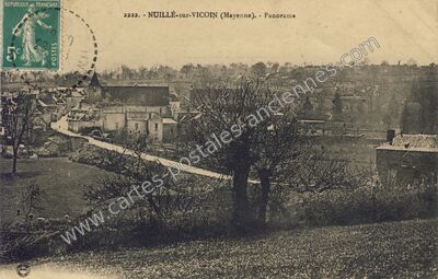 Carte postale ancienne Panorama — Nuillé-sur-Vicoin (Mayenne)