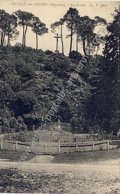 Carte postale ancienne La Grotte — Nuillé-sur-Vicoin (Mayenne)
