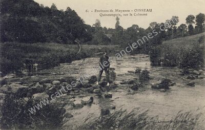 Carte postale ancienne Environs de Mayenne - OISSEAU - Quincampoix, sur la Colmont — Oisseau (Mayenne)