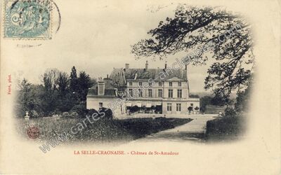 Carte postale ancienne Château de St-Amadour — La Selle-Craonnaise (Mayenne)