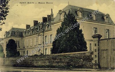 Carte postale ancienne Maison Devron — Pontmain (Mayenne)