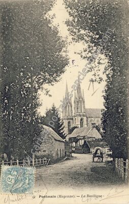 Carte postale ancienne La Basilique — Pontmain (Mayenne)