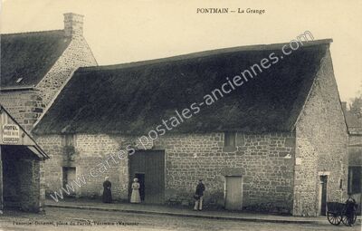 Carte postale ancienne La Grange — Pontmain (Mayenne)