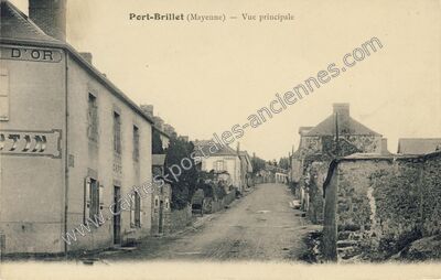 Carte postale ancienne Vue principale — Port-Brillet (Mayenne)