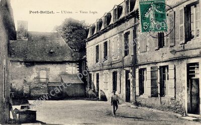 Carte postale ancienne L'Usine. — Vieux Logis — Port-Brillet (Mayenne)