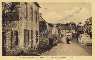 Carte postale ancienne Environs de Mayenne — Le Roc — Saint-Baudelle (Mayenne)