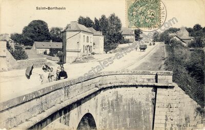 Carte postale ancienne St Berthevin — Saint-Berthevin (Mayenne)