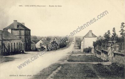 Carte postale ancienne Les Agets — Saint-Brice (Mayenne)