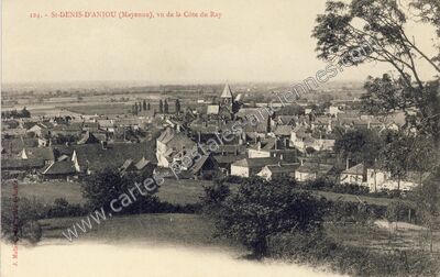 Carte postale ancienne Vu de la Côte du Ray — Saint-Denis-d'Anjou (Mayenne)