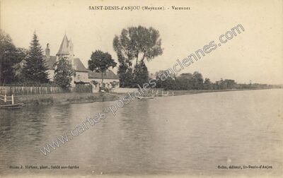 Carte postale ancienne Varennes — Saint-Denis-d'Anjou (Mayenne)