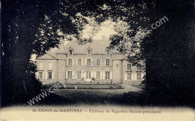 Carte postale ancienne Chateau de Rigardon — Saint-Denis-de-Gastines (Mayenne)
